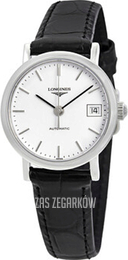 Longines Elegant Biały/Skóra Ø25.5 mm L4.309.4.12.2