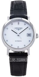 Longines Elegant Biały/Skóra Ø25.5 mm L4.309.4.87.2