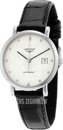 Longines Elegant Srebrny/Skóra Ø29 mm L4.310.4.77.2