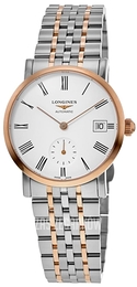 Longines Elegant Biały/18 karatowe różowe złoto Ø34.5 mm L4.312.5.11.7