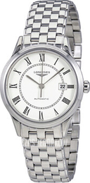 Longines Flagship Biały/Stal Ø30 mm L4.374.4.21.6