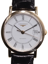 Longines Grande Classique Biały/Skóra Ø27.2 mm L4.378.8.11.0