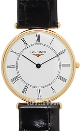 Longines Grande Classique Biały/Skóra Ø33 mm L4.691.8.11.0
