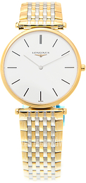 Longines Grande Classique Biały/Stal w odcieniu złota Ø33 mm L4.709.2.12.7