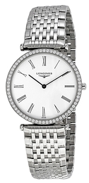 Longines Grande Classique Biały/Stal Ø33 mm L4.741.0.11.6