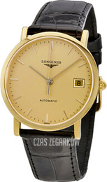 Longines Elegant Żółte złoto/Skóra Ø34.5 mm L4.778.6.32.0