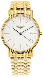 Longines Presences Biały/Stal w odcieniu złota Ø38.5 mm L4.790.2.12.8