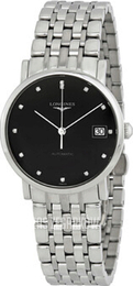 Longines Longines Elegant Czarny/Stal Ø34.5 mm L4.809.4.57.6