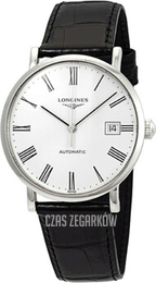 Longines Elegant Biały/Skóra Ø37 mm L4.810.4.11.2