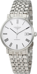 Longines Elegant Biały/Stal Ø37 mm L4.810.4.11.6