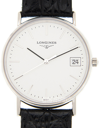 Longines Presences Biały/Skóra Ø33 mm L4.819.4.12.2