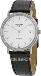 Longines Grande Classique Biały/Skóra Ø34.5 mm L4.821.4.12.2