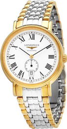 Longines Presence Biały/Stal w odcieniu złota Ø40 mm L4.905.2.11.7