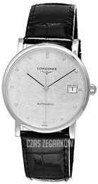 Longines Elegant Srebrny/Skóra Ø41 mm L4.911.4.77.2