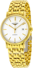 Longines Grande Classique Biały/Stal w odcieniu złota Ø38.5 mm L4.921.2.12.8