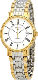 Longines Presence Biały/Stal w odcieniu złota Ø40 mm L4.922.2.11.7