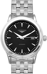 Longines Flagship Czarny/Stal Ø40 mm L4.984.4.59.6