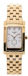 Longines DolceVita Biały/18 karatowe żółte złoto 19.8x24.5 mm L5.155.6.16.6