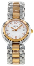 Longines PrimaLuna Biały/Stal Ø26.5 mm L8.110.5.16.6