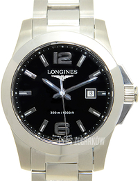 Longines Conquest Ladies Czarny/Stal Ø29.5 mm L3.277.4.56.6