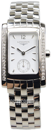 Longines DolceVita Biały/Stal 26x22 mm L5.502.0.16.6