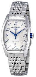 Longines Evidenza Biały/Stal 30.6x26 mm L2.142.4.73.6