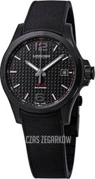 Longines Conquest V.H.P. Czarny/Guma Ø41 mm L3.716.2.66.9