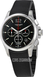 Longines Conquest V.H.P. Czarny/Guma Ø42 mm L3.717.4.66.9