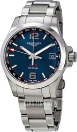 Longines Conquest V.H.P. Niebieski/Stal Ø41 mm L3.718.4.96.6