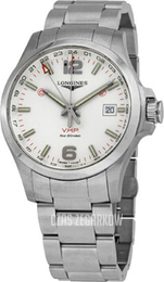Longines Conquest V.H.P. Srebrny/Stal Ø43 mm L3.728.4.76.6