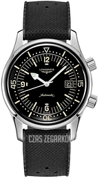 Longines Heritage Czarny/Guma Ø42 mm L3.774.4.50.9