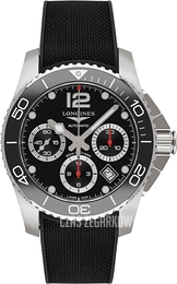 Longines Hydroconquest Czarny/Guma Ø41 mm L3.783.4.56.9