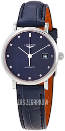 Longines Elegant Niebieski/Skóra Ø29 mm L4.310.4.97.2
