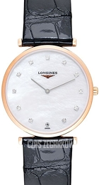Longines La Grande Classique De Longines Biały/Skóra Ø33 mm L4.709.1.88.2