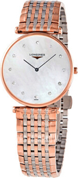 Longines La Grande Classique De Longines Biały/Stal w kolorze różowego złota Ø33 mm L4.709.1.88.7