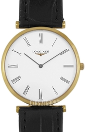 Longines La Grande Classique De Longines Biały/Skóra Ø33 mm L4.709.2.21.2