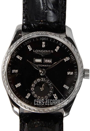 Longines Master Czarny/Skóra Ø36 mm L2.503.0.57.3