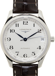 Longines Master Srebrny/Skóra Ø42 mm L2.665.4.78.3