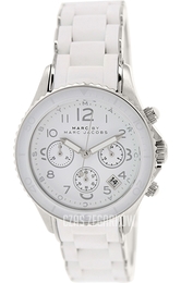 Marc by Marc Jacobs Rock Chrono Biały/Stal Ø40 mm MBM2545