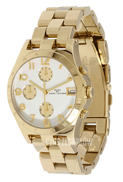 Marc by Marc Jacobs Henry Biały/Stal w odcieniu złota Ø36.5 mm MBM3039