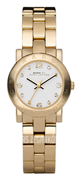 Marc by Marc Jacobs Amy Biały/Stal w odcieniu złota Ø26 mm MBM3057
