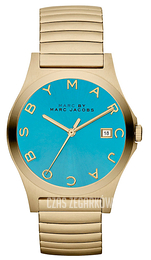 Marc by Marc Jacobs Henry Stretchy Niebieski/Stal w odcieniu złota Ø36.5 mm MBM3237