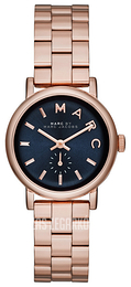 Marc by Marc Jacobs Baker Niebieski/Stal w kolorze różowego złota Ø28 mm MBM3332