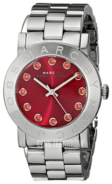 Marc by Marc Jacobs Czerwony/Stal Ø36 mm MBM3333