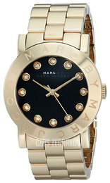 Marc by Marc Jacobs Czarny/Stal w odcieniu złota Ø36 mm MBM3334