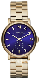 Marc by Marc Jacobs Baker Niebieski/Stal w odcieniu złota Ø36 mm MBM3343