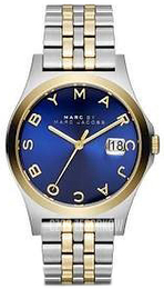 Marc by Marc Jacobs Dress Niebieski/Stal w odcieniu złota Ø36 mm MBM3359