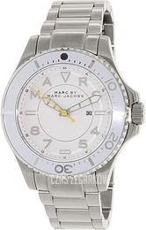 Marc by Marc Jacobs Biały/Stal Ø38 mm MBM3407