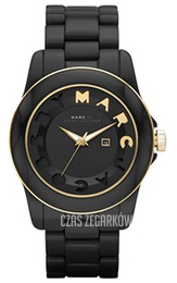 Marc by Marc Jacobs Icon Stripe Czarny/Plastik Ø43 mm MBM4567