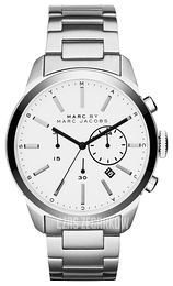 Marc by Marc Jacobs Biały/Stal Ø44 mm MBM5093